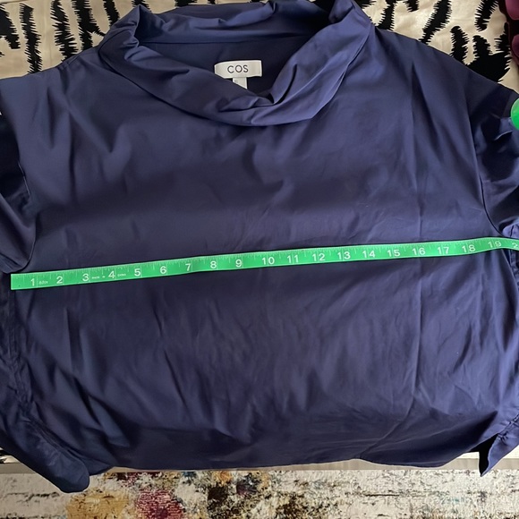 Cos navy roll neck tunic top, size 4 - Picture 7 of 7